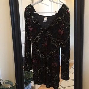 Free People Velvet Burnout Mini Dress
